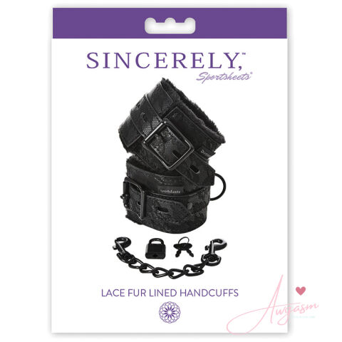 Sincerely Lace Fur Lined Handcuffs