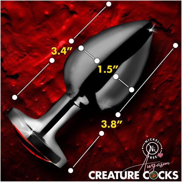 Sinister Eye Red Eye Metal Butt Plug - Large - Image 3