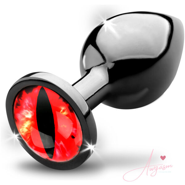Sinister Eye Red Eye Metal Butt Plug - Medium - Image 4
