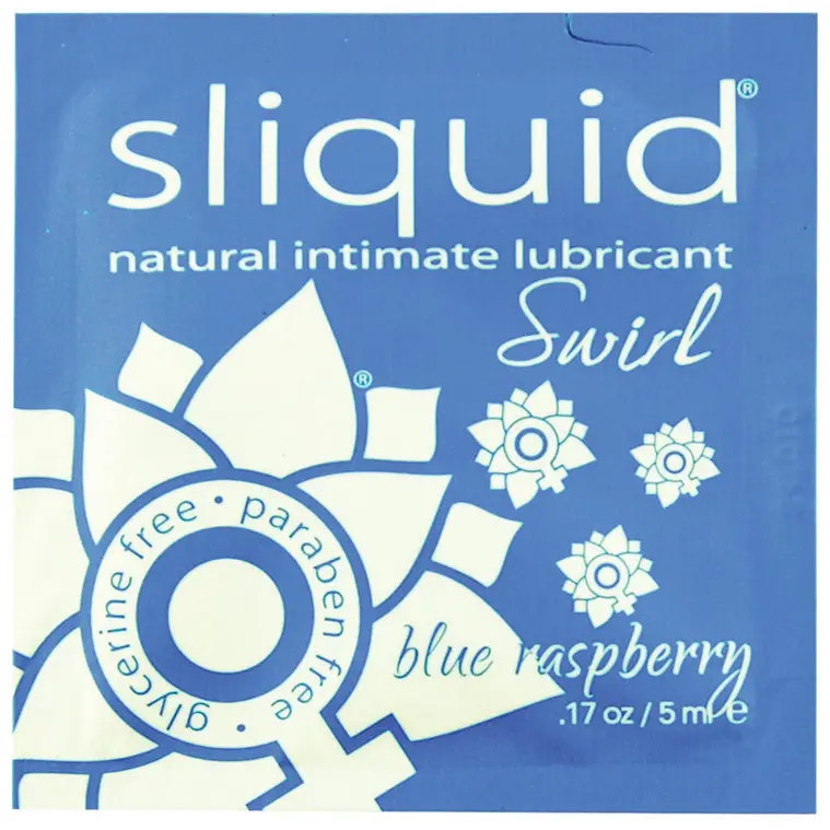 Sliquid Swirl Foil Packet-Blue Raspberry .17oz