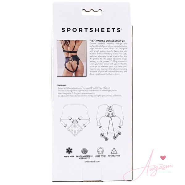 Sportsheets High Waisted Corset Strap On - Image 4
