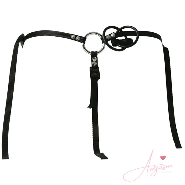 Sportsheets Menage A Trois Double Penetration Harnes & Dildo Set - Image 3