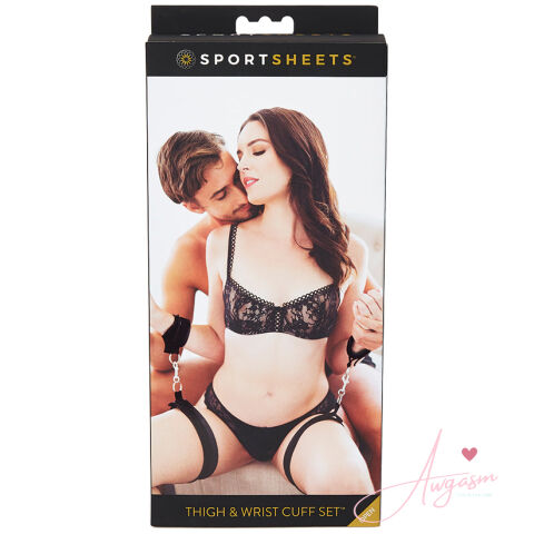 Sportsheets Thigh And Wrist Cuff Set