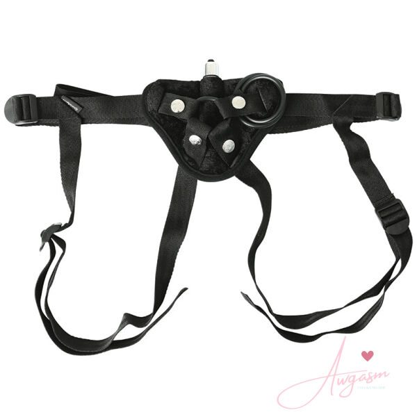 Sportsheets Vibrating Velvet Strap-On-Black - Image 2