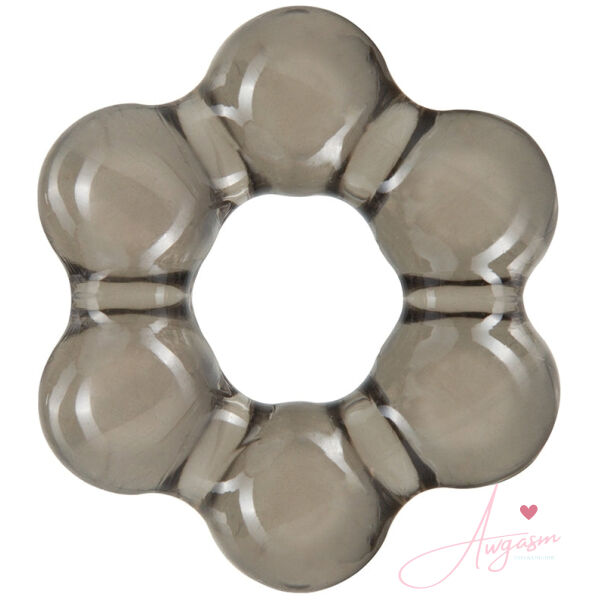 Stay Hard Thick Bead Cock Ring-Black - Image 2