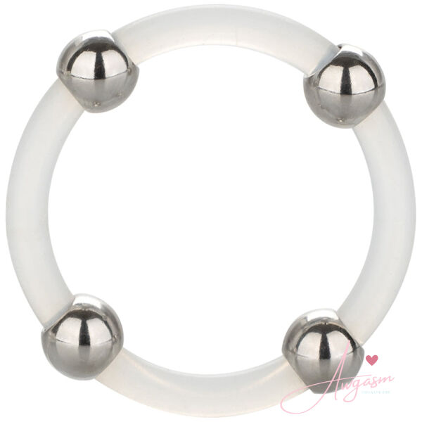 Steel Beaded Silicone Ring Large - Image 2