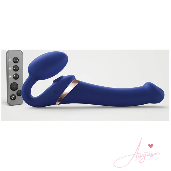 Strap On Me Multi Orgasm Bendable Strap-On-Night Blue M - Image 2