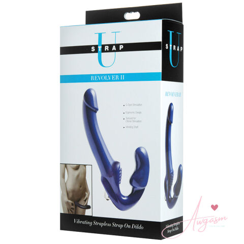 Strap U Revolver II Vibrating Strapless Strap On Dildo