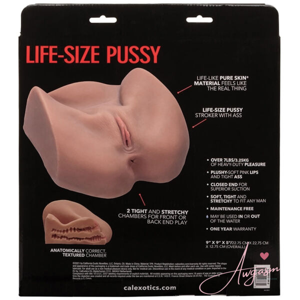 Stroke It Life Size Pussy-Brown - Image 3