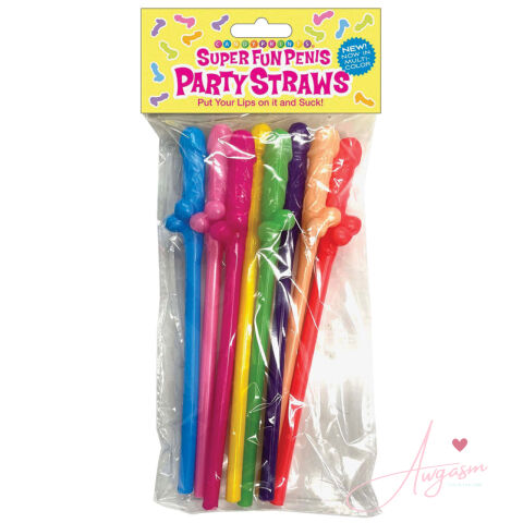 Super Fun Penis Straws Multicolor
