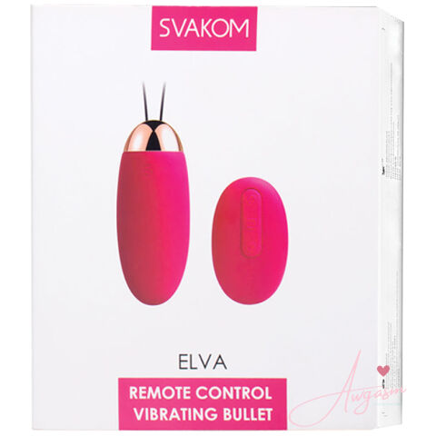 Svakom Elva Vibrating Bullet-Plum Red