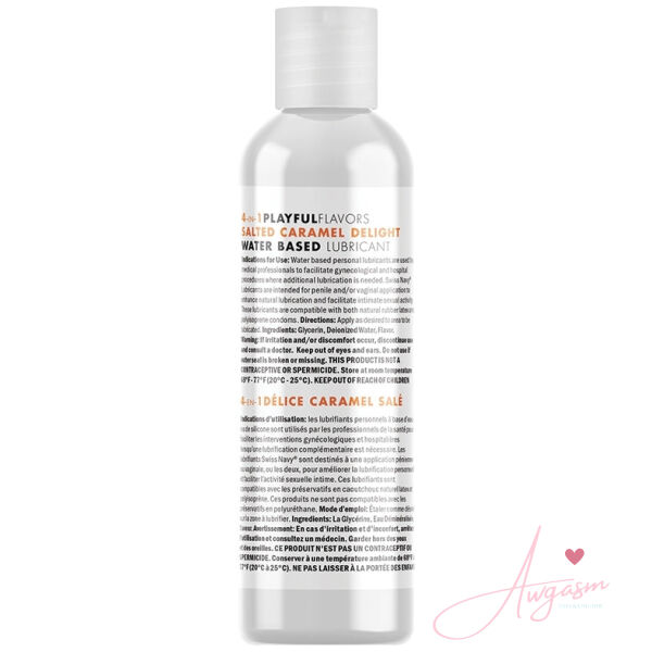 Swiss Navy 4 in 1 Playful Flavors-Salted Caramel 1oz - Image 2