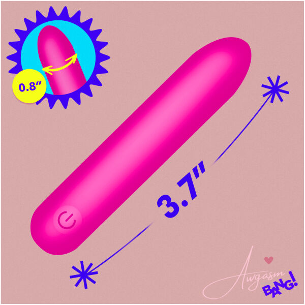 Tapered Flexible Silicone Bullet - Pink - Image 5