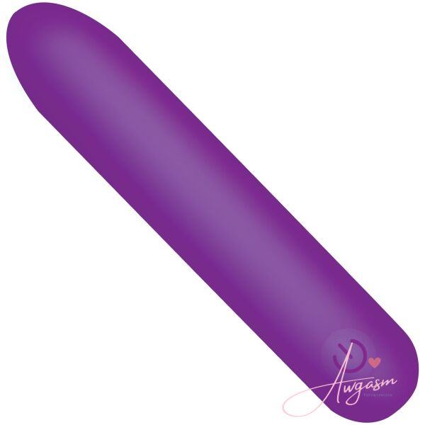 Tapered Flexible Silicone Bullet - Purple - Image 6