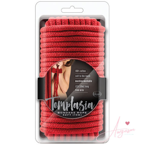 Temptasia Bondage Rope-Red 32ft