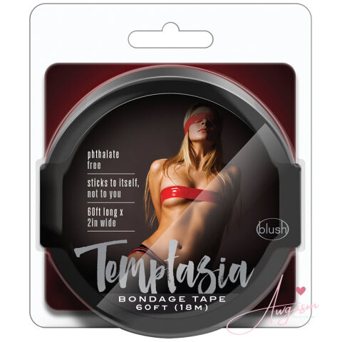 Temptasia Bondage Tape-Black 60ft
