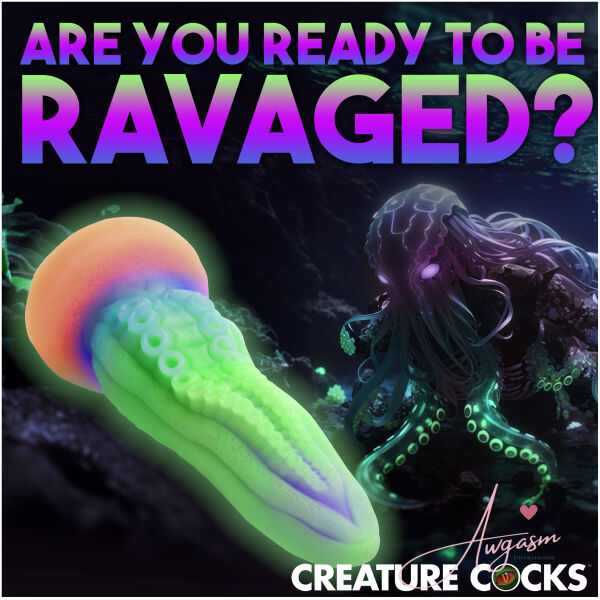 Tenta-Cock Glow-in-the-Dark Silicone Dildo - Image 3