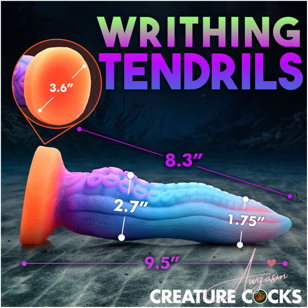Tenta-Cock Glow-in-the-Dark Silicone Dildo - Image 4
