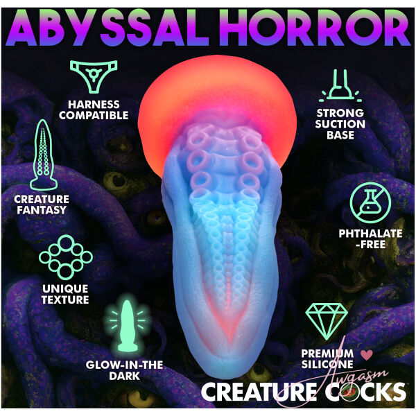 Tenta-Cock Glow-in-the-Dark Silicone Dildo - Image 6