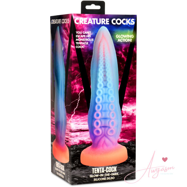 Tenta-Cock Glow-in-the-Dark Silicone Dildo - Image 9