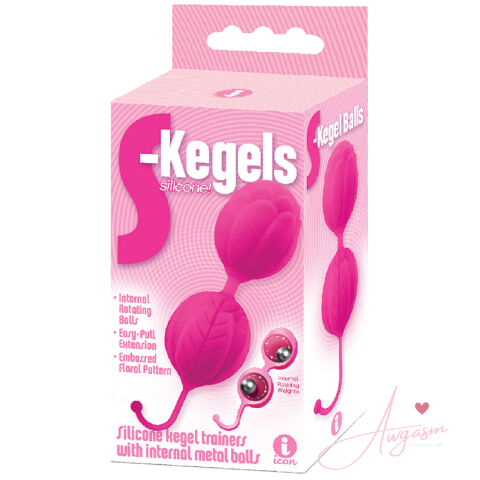 The 9's S Kegels Silicone Kegel Balls-Pink