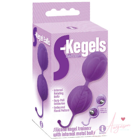 The 9's S Kegels Silicone Kegel Balls-Purple