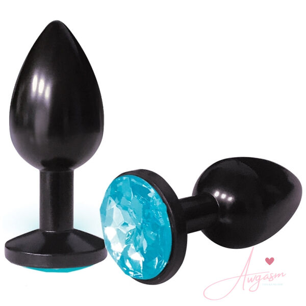 The 9's The Silver Starter Bejeweled Anodized Plug-Aqua - Image 2