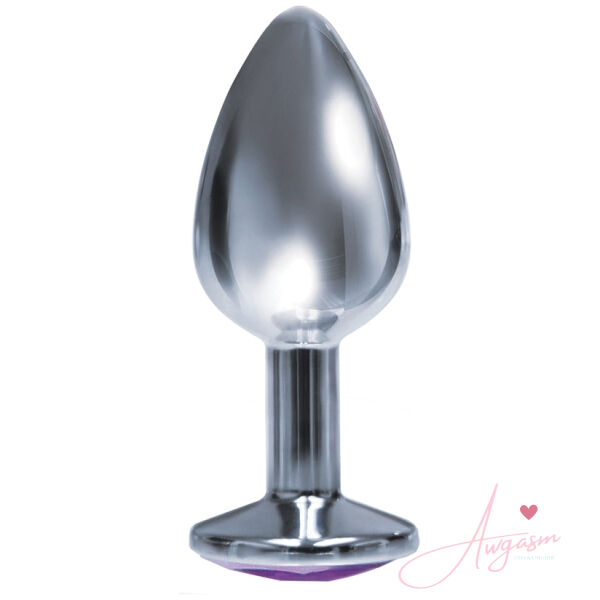 The 9's The Silver Starter Bejeweled Plug-Violet - Image 2