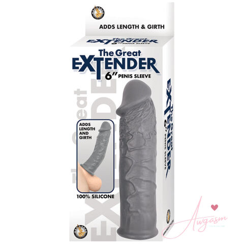 The Great Extender Penis Sleeve-Grey 6