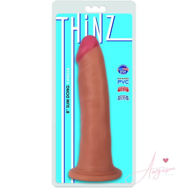 Thinz 8 Inch Slim Dildo- Light - Image 2