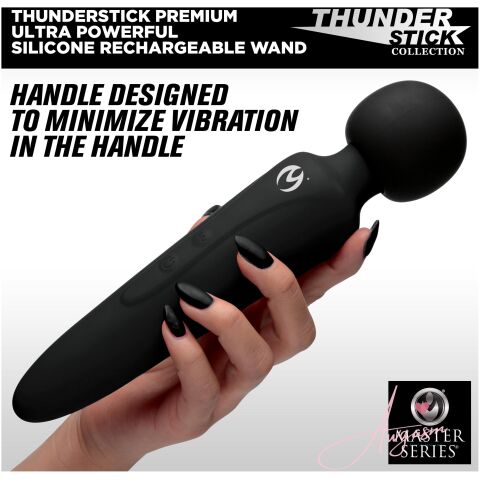 Thunderstick Premium Ultra Powerful Silicone Rechargeable Wand