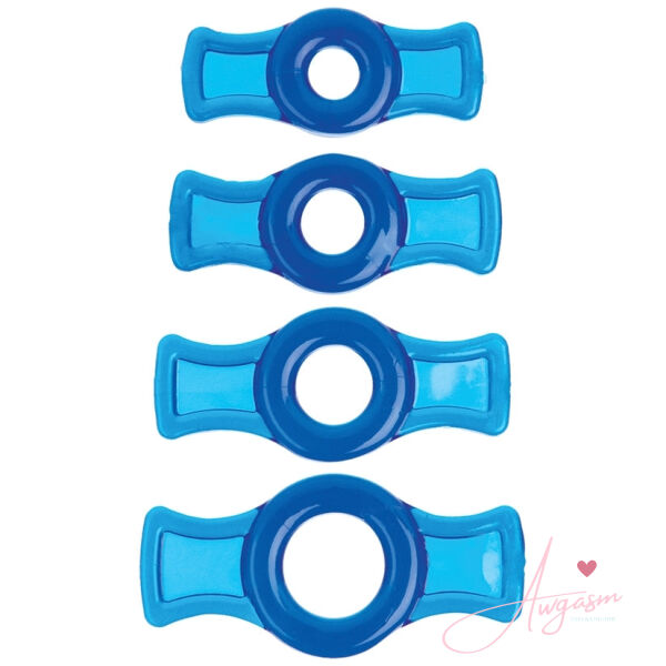 TitanMen Cock Ring Set-Blue - Image 2