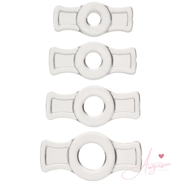 TitanMen Cock Ring Set-Clear - Image 2