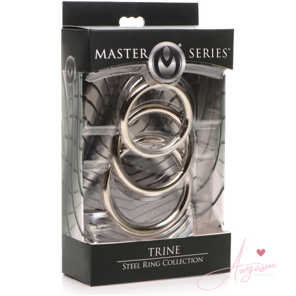 Trine Steel Ring Collection - Image 3