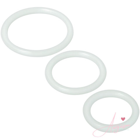 Trinity Silicone Cock Rings Clear