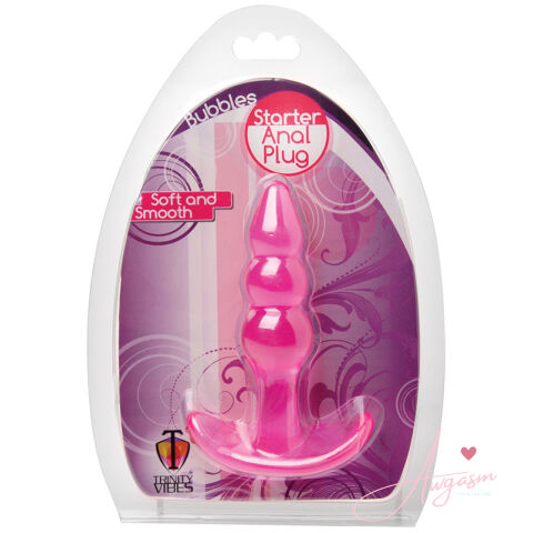 Trinity Vibes Bubbles Bumpy Starter Anal Plug-Pink