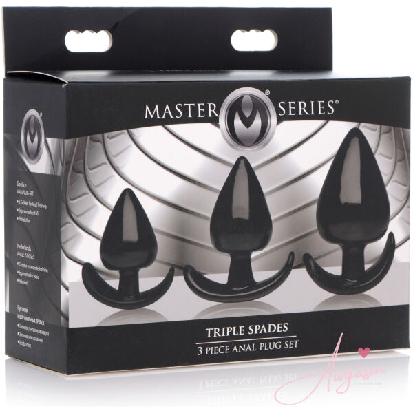 Triple Spades 3 Piece Anal Plug Set - Image 4