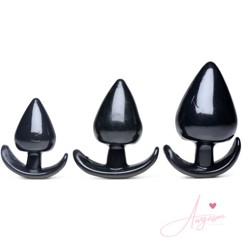 Triple Spades 3 Piece Anal Plug Set