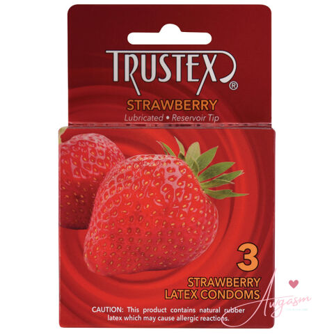 Trustex Flavored Condom-Strawberry (3 Pack)