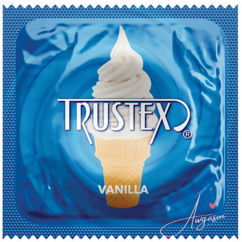 Trustex Flavored Condom-Vanilla (Bulk)