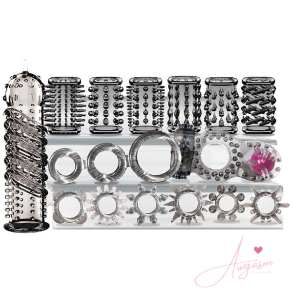 Try-Curious Cock Ring and Sleeve Set of 15 - Image 2