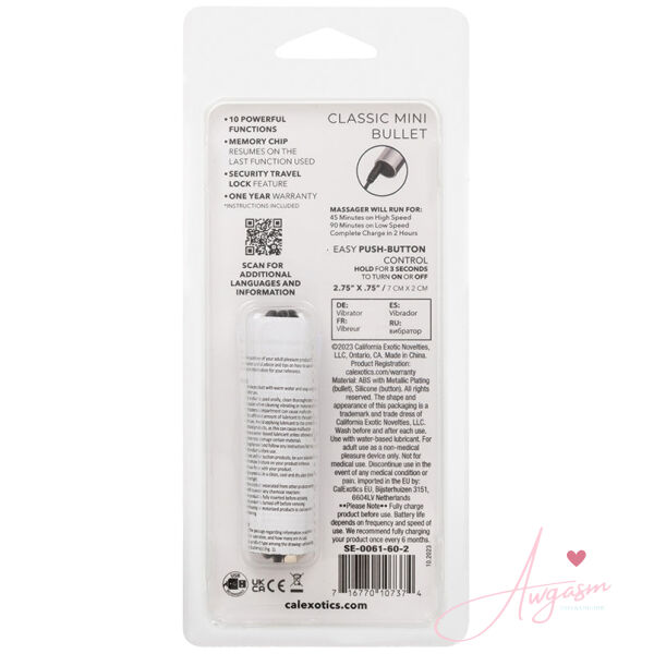 Turbo Buzz Classic Mini Bullet-Silver - Image 4