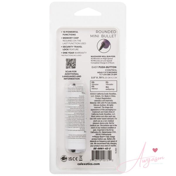 Turbo Buzz Rounded Mini Bullet-Purple - Image 4