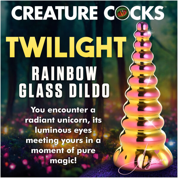 Twilight Rainbow Glass Dildo - Image 2