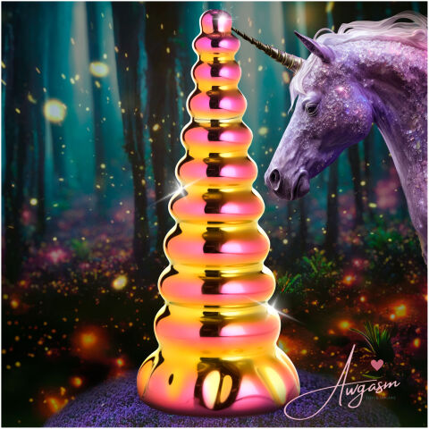 Twilight Rainbow Glass Dildo