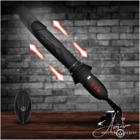 Ultimate Power Pounder Vibrating & Thrusting Silicone Dildo w/ Remote