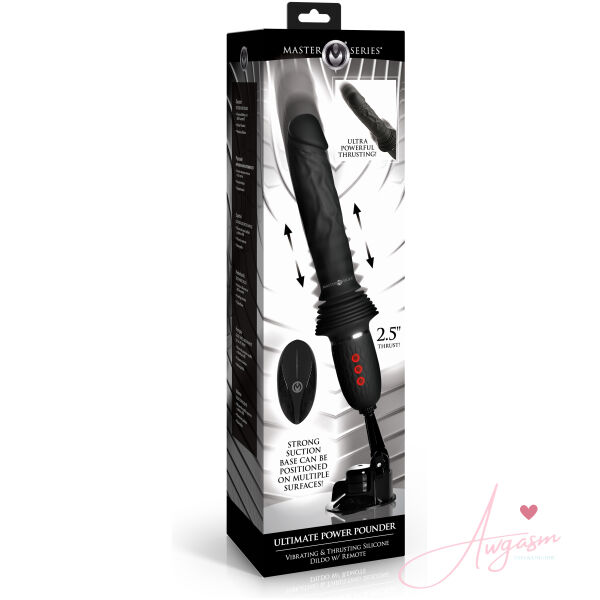 Ultimate Power Pounder Vibrating & Thrusting Silicone Dildo w/ Remote - Image 6