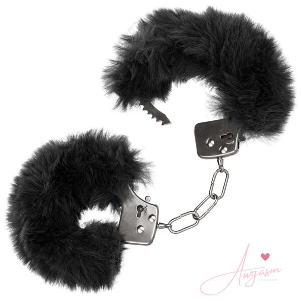 Ultra Fluffy Furry Cuffs-Black - Image 2