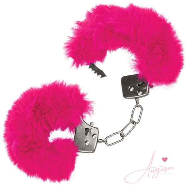Ultra Fluffy Furry Cuffs-Pink - Image 2