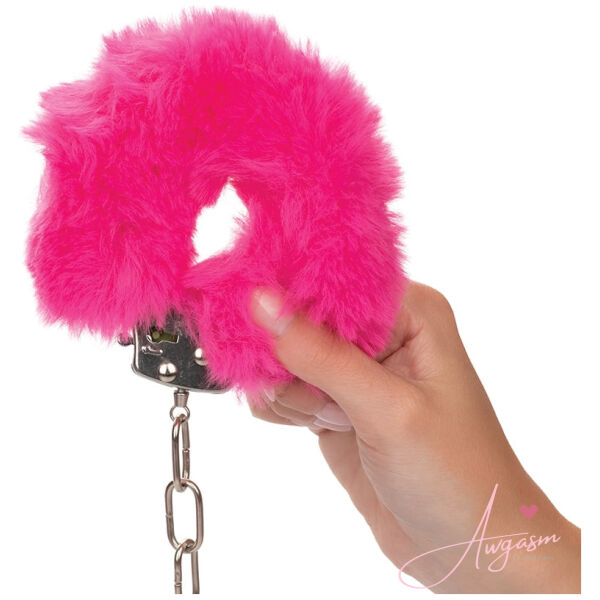 Ultra Fluffy Furry Cuffs-Pink - Image 3